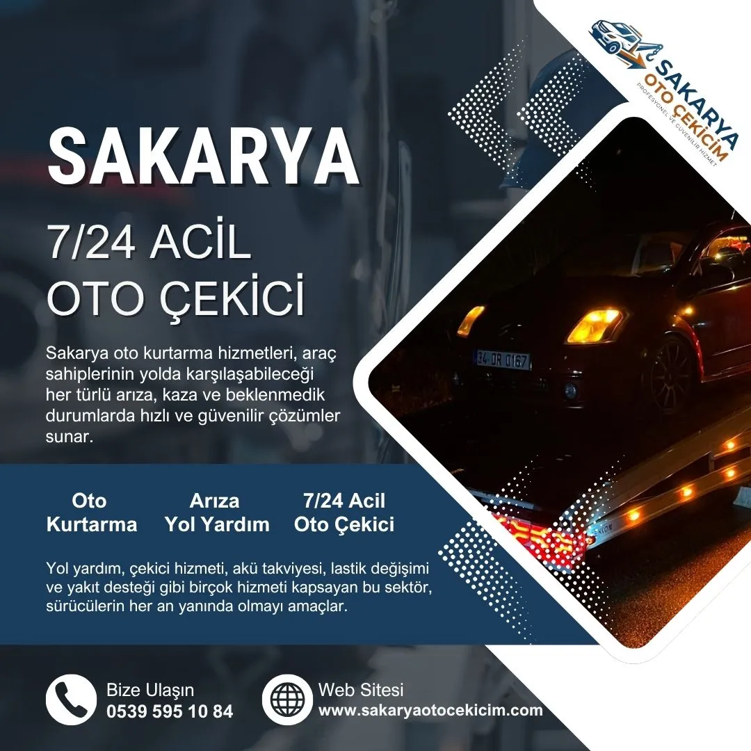 Sakarya 7/24 Acil Çekici 
